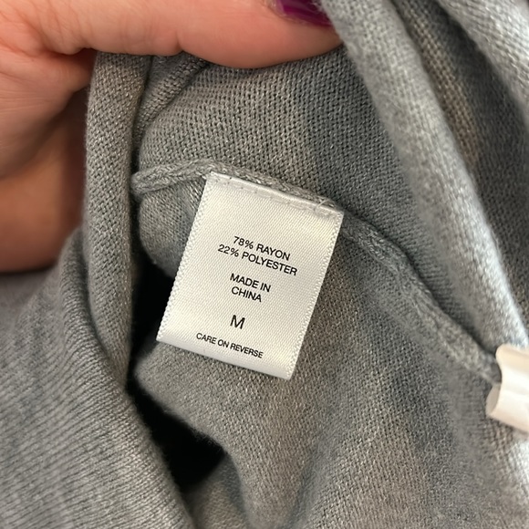 Pretty grey scrunch sides quarter sleeve sweater - Picture 8 of 10